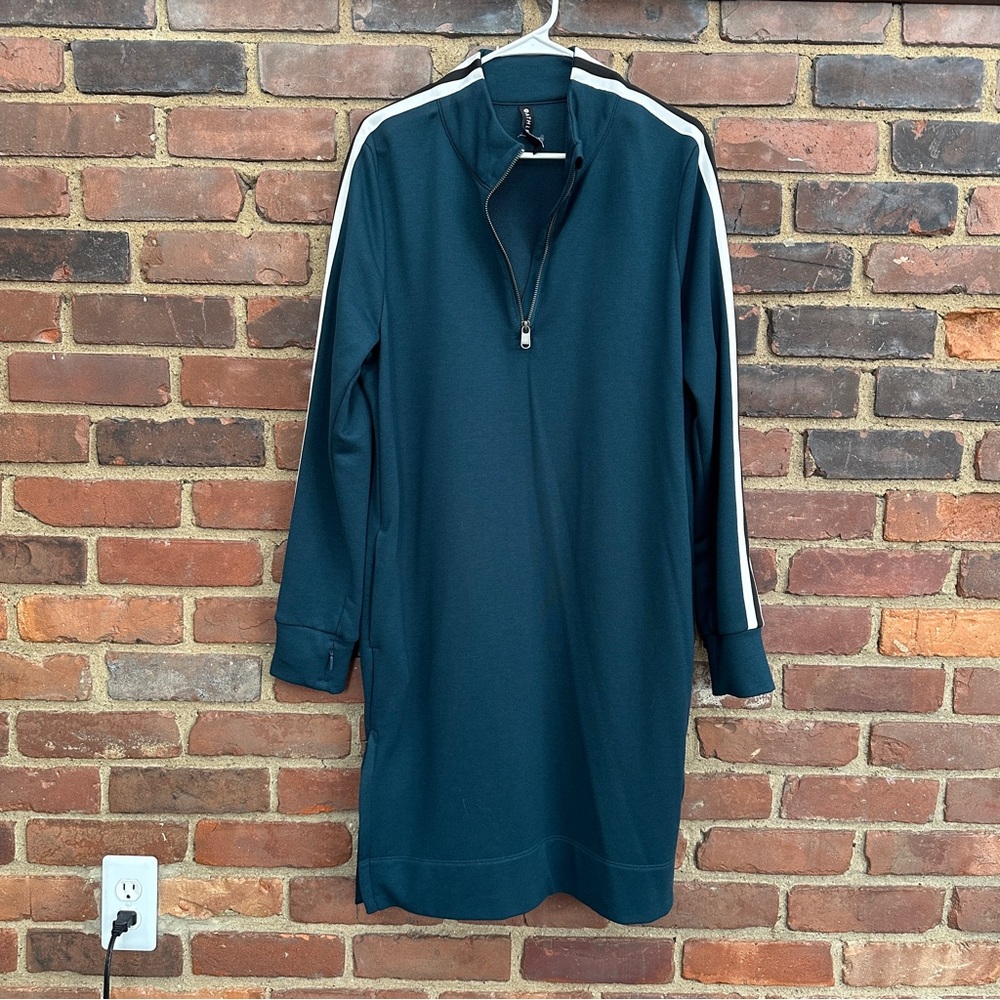 Athleta Crosstown Track Dress Teal XL